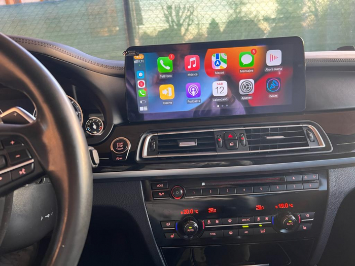 Navigatie BMW Seria 7 F01 din 2009 - 2015, Ecran 12.3 inch QLED Bluray Full HD 1920 * 720p, 4GB RAM si 64GB ROM, Carplay Wireless si Android Auto, Procesor Octacore, Slot Sim 4G [5]