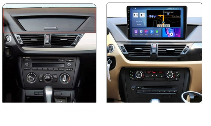 Navigatie BMW X1 E84 (2009 - 2015 ) , Android , Display 10 inch , 2GB RAM + 32 GB ROM , Internet , 4G , Aplicatii , Waze , Wi Fi , Usb , Bluetooth , Mirrorlink [3]