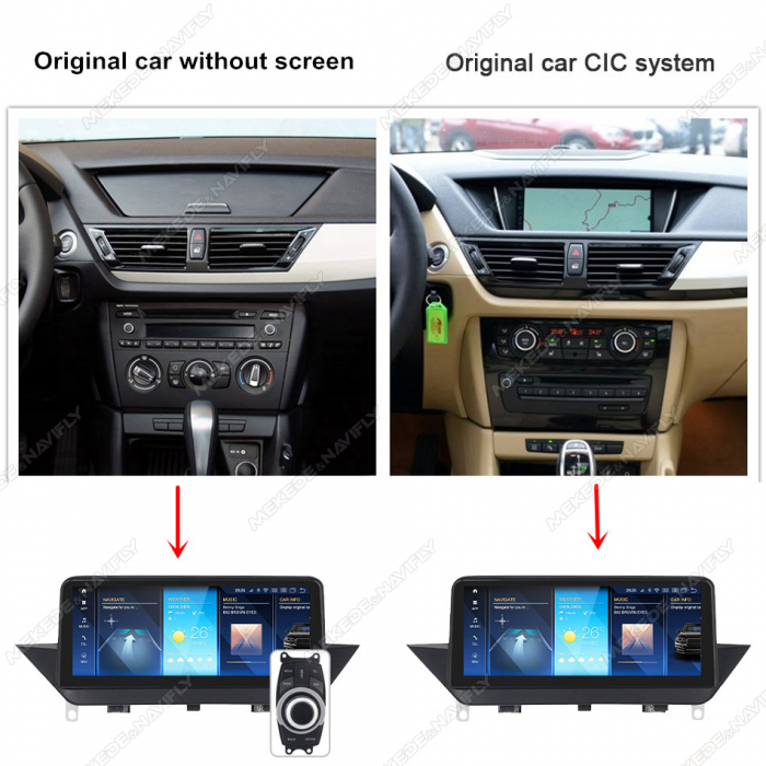 Navigatie BMW X1 E84 CIC din 2009 - 2015, 6 GB RAM si 64 GB ROM, Ecran 10 inch , Slot Sim 4G, Procesor Octa Core, Carplay, Sunet DSP, Android, Aplicatii, Usb, Wi Fi, Bluetooth [3]