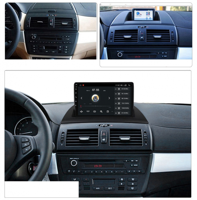Navigatie BMW X3 E83 ( 2003 -2010 ) , 4 GB RAM si 64 GB ROM, Slot Sim 4G, Procesor Octa Core, Carplay, Sunet DSP, Android, Aplicatii, Usb, Wi Fi, Bluetooth [4]