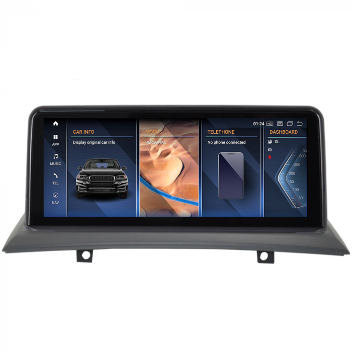 Navigatie BMW X3 E83 ( 2003 - 2010 ) Android 14 , 6 GB RAM + 64 GB ROM , Internet , 4G , Aplicatii , Waze , Wi Fi , Usb , Bluetooth , Mirrorlink , [2]