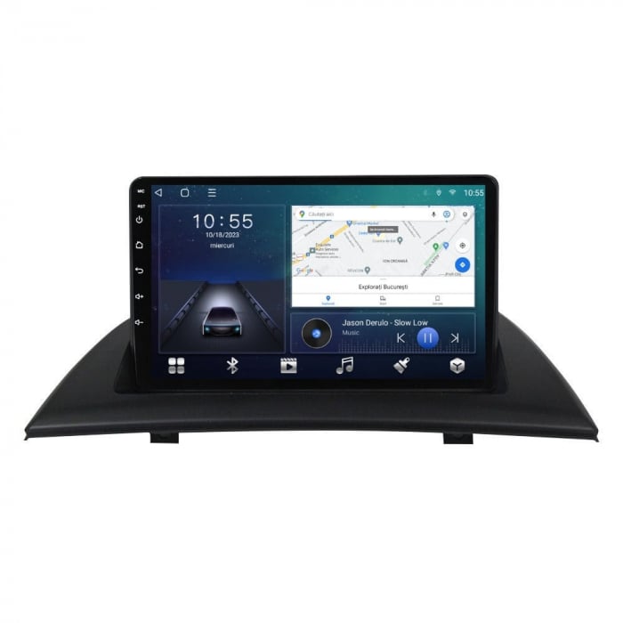 Navigatie BMW X3 E83 din 2003-2010, Android 14, Wireless Carplay si Android Auto, 2GB RAM si 32GB ROM, Display IPS 9 inch, Camera Marsarier, Internet, Aplicatii, Wi Fi, Usb, Bluetooth [5]