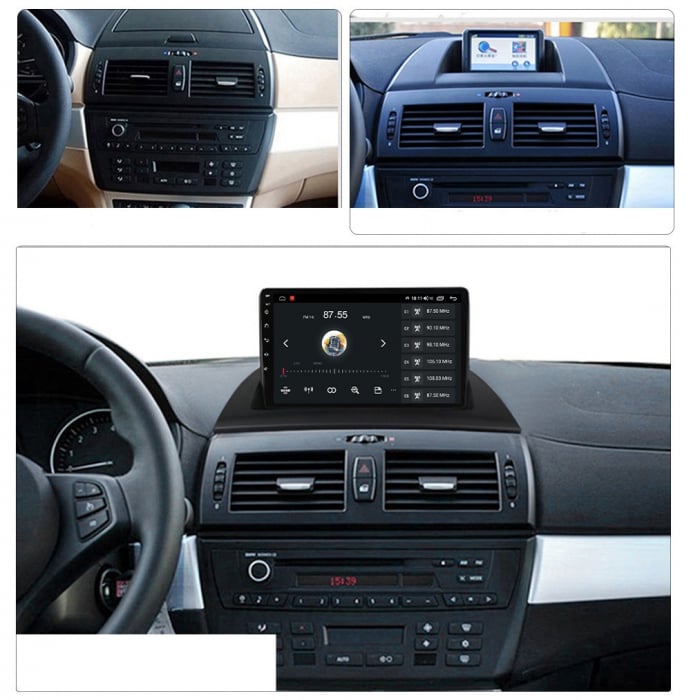 Navigatie BMW X3 E83 din 2004 - 2012, 8GB RAM si 128GB ROM, Ecran QLED 9 inch, Android 14, Procesor Octacore, Slot sim 4G, Sunet DSP, Wireless Carplay si Android Auto, Camera Marsarier [3]