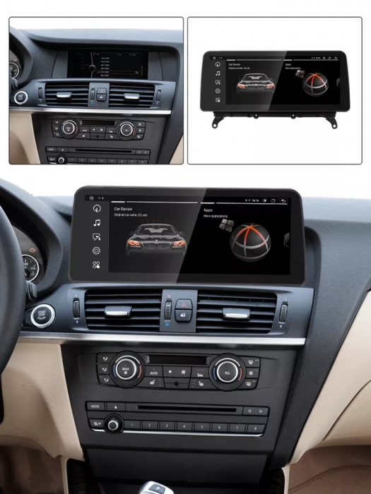 Navigatie BMW X3 F25 X4 F26 din 2010 - 2018, Ecran 12.3 inch QLED Bluray Full HD 1920 * 720p, 4GB RAM si 64GB ROM, Carplay Wireless si Android Auto, Procesor Octacore, Slot Sim 4G [5]
