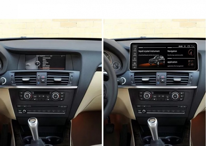 Navigatie BMW X3 F25 X4 F26 din 2010 - 2018, Ecran 12.3 inch QLED Bluray Full HD 1920 * 720p, 8GB RAM si 256GB ROM, Carplay Wireless si Android Auto, Procesor Octacore, Slot Sim 4G [4]
