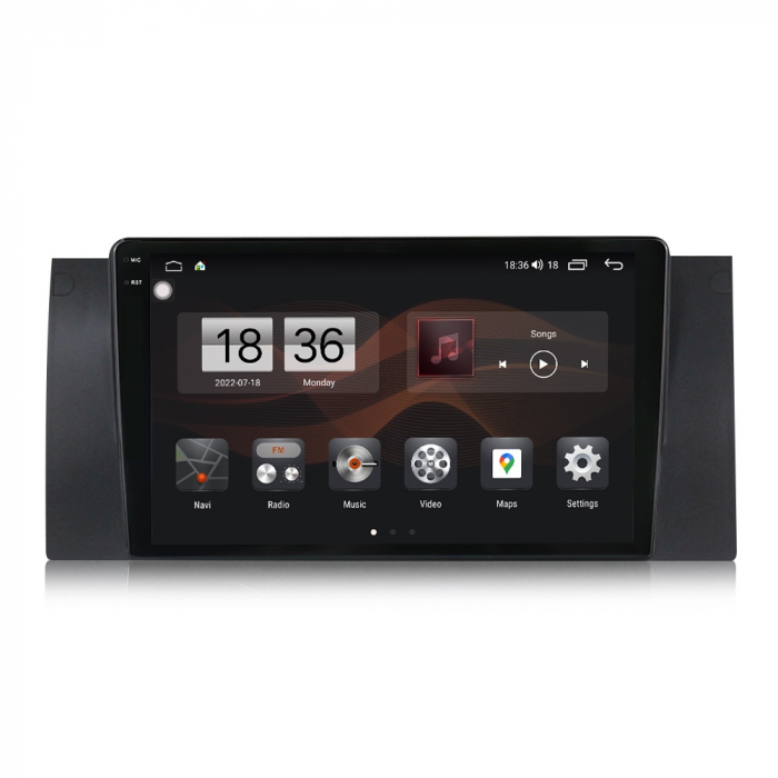 Navigatie BMW X5 E53 si Seria 5 E39, Rezolutie 2K, Ecran QLED 9.5 inch, 8GB RAM si 128GB ROM, Android, Procesor Octacore, Slot sim 4G, Sunet DSP, Wireless Carplay si Android Auto [3]