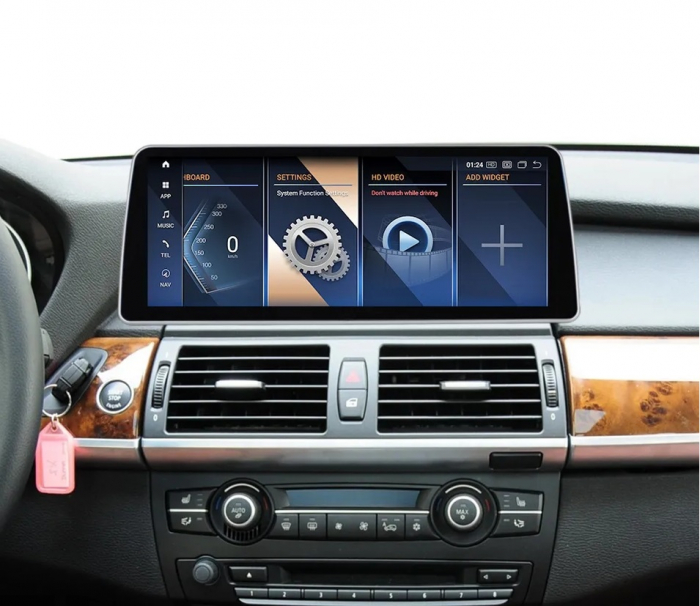 Navigatie BMW X5 E70 X6 E71 din 2007 - 2010 CCC , Ecran 12.3 inch QLED Bluray Full HD 1920 * 720p, 8GB RAM si 256GB ROM, Carplay Wireless si Android Auto, Procesor Octacore, Slot Sim 4G [8]