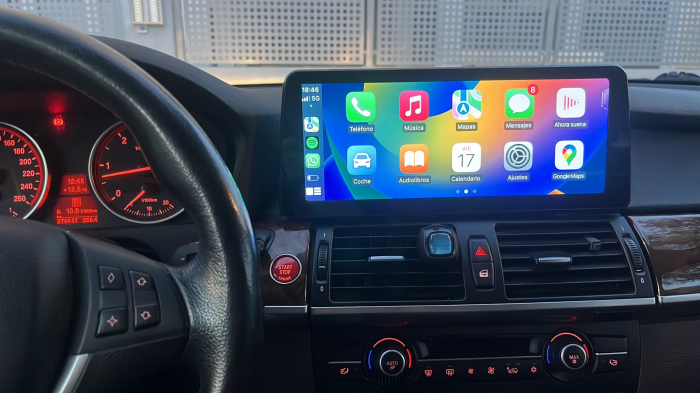 Navigatie BMW X5 E70 X6 E71 din 2010 - 2013 CIC , Ecran 12.3 inch QLED Bluray Full HD 1920 * 720p, 8GB RAM si 256GB ROM, Carplay Wireless si Android Auto, Procesor Octacore, Slot Sim 4G [8]