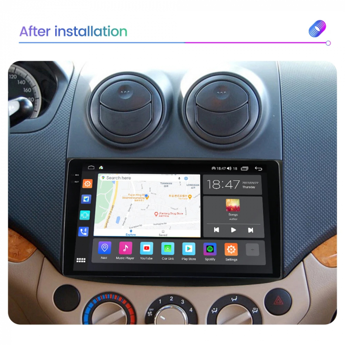Navigatie Chevrolet Aveo 2006-2012 Rezolutie 2K , 8GB RAM+128GB ROM QLED [6]