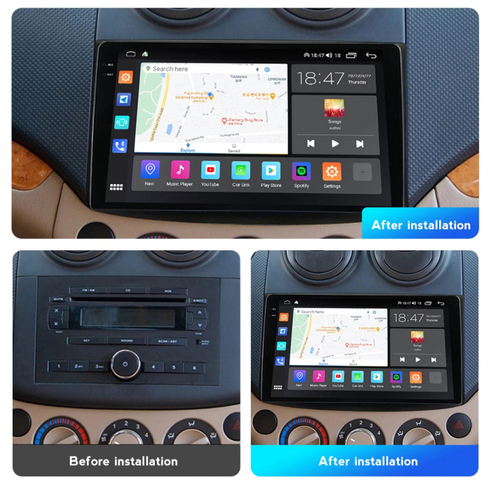 Navigatie Chevrolet Aveo 2006-2012 Rezolutie 2K , 8GB RAM+128GB ROM QLED [3]