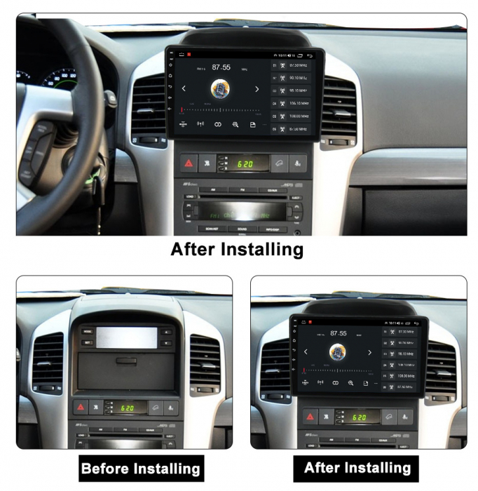 Navigatie Chevrolet Captiva 2008-2012 Rezolutie 2K , 8GB RAM+128GB ROM QLED [2]