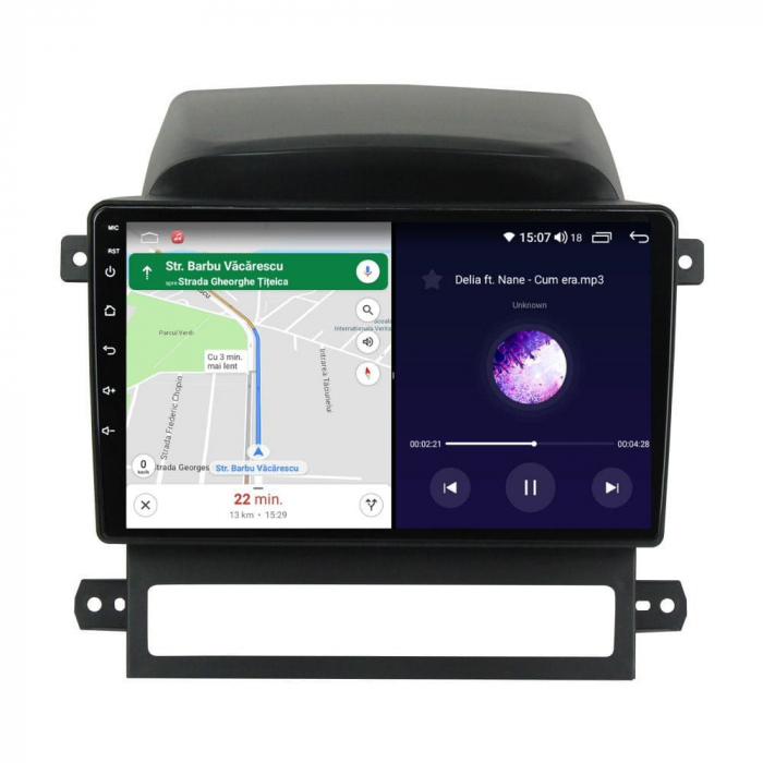 Navigatie Chevrolet Captiva 2008 - 2012 Android 14 , 4GB RAM , Procesor Quad Core , Wireless Carplay si Android auto , Display HD Touchscreen, Wi-Fi , Bluetooth, USB [4]