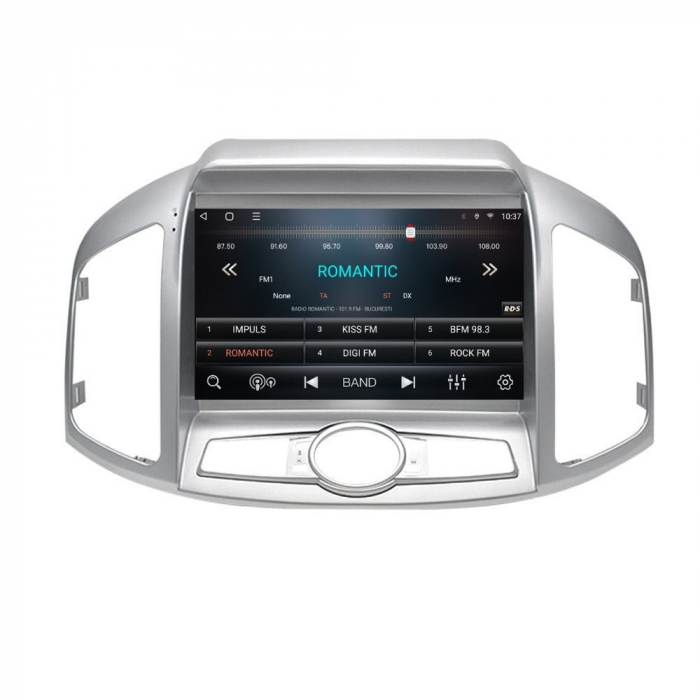 Navigatie Chevrolet Captiva din 2012-2017, Android 14 , 4GB RAM, Octacore, Slot Sim 4G, DSP, GPS, Wi-FI, Carplay, Android Auto, USB, Bluetooth, Waze, Touchscreen, 9 inch [7]