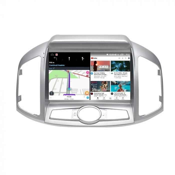 Navigatie Chevrolet Captiva din 2012-2017, Android 14, Wireless Carplay si Android Auto, 2GB RAM si 32GB ROM, Display IPS 9 inch, Camera Marsarier, Internet, Aplicatii, Wi Fi, Usb, Bluetooth [7]