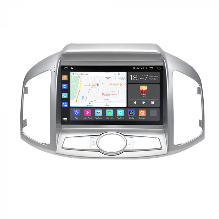 Navigatie Chevrolet Captiva din 2012-2017, Rezolutie 2K, Display QLED 9.5 inch, 4GB RAM si 64GB ROM, Android, Procesor Octacore, Slot sim 4G, Sunet DSP, Wireless Carplay si Android Auto, Camera Marsar [4]