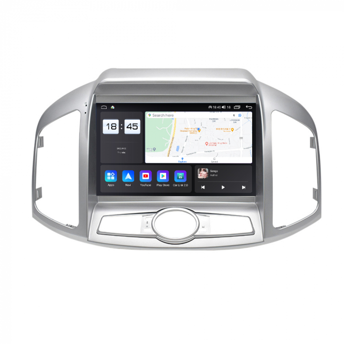 Navigatie Chevrolet Captiva din 2012-2017, Rezolutie 2K, Display QLED 9.5 inch, 4GB RAM si 64GB ROM, Android, Procesor Octacore, Slot sim 4G, Sunet DSP, Wireless Carplay si Android Auto, Camera Marsar [2]