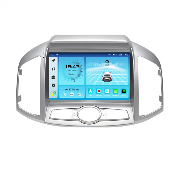 Navigatie Chevrolet Captiva din 2012-2017, Rezolutie 2K, Display QLED 9.5 inch, 4GB RAM si 64GB ROM, Android, Procesor Octacore, Slot sim 4G, Sunet DSP, Wireless Carplay si Android Auto, Camera Marsar [5]