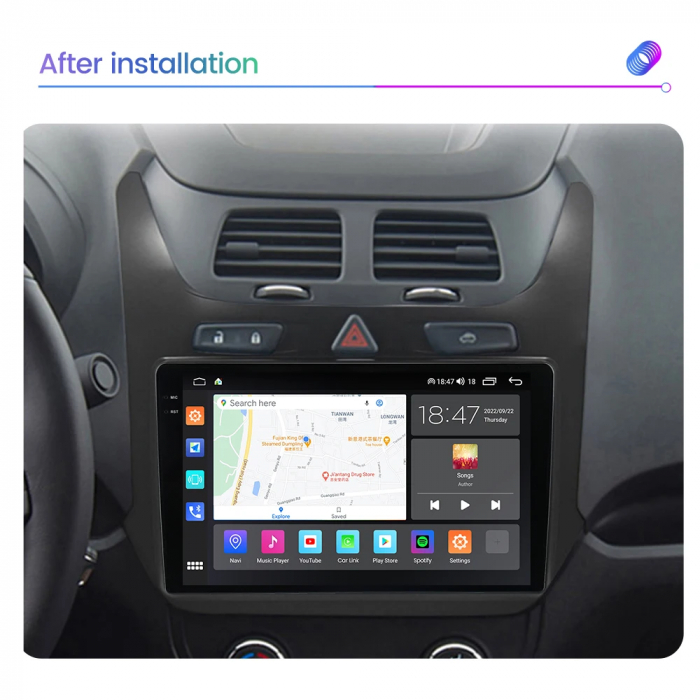 Navigatie Chevrolet Cobalt 2011-2018 Rezolutie 2K , 8GB RAM+128GB ROM QLED [2]