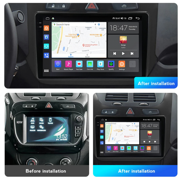 Navigatie Chevrolet Cobalt 2011-2018 Rezolutie 2K , 8GB RAM+128GB ROM QLED [3]