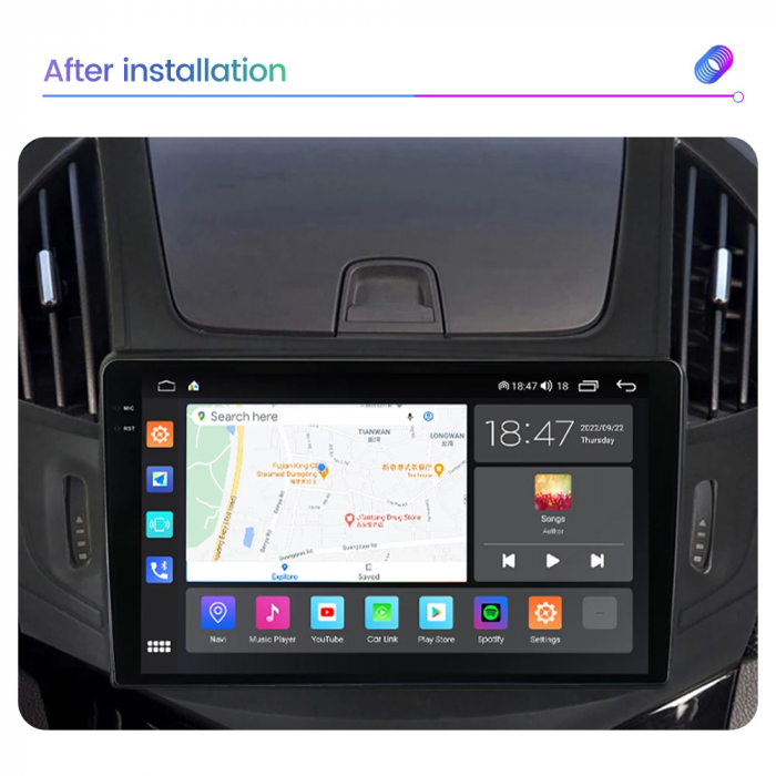 Navigatie Chevrolet Cruze 2012-2015 Rezolutie 2K , 8GB RAM+128GB ROM QLED [5]