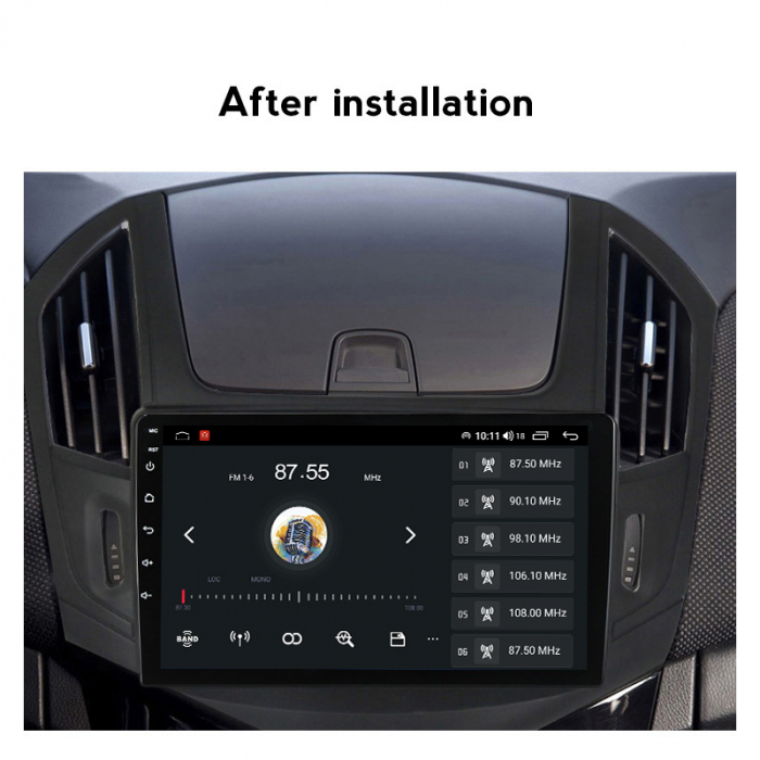 Navigatie Chevrolet Cruze 2012 - 2015 Android 14 , 4GB RAM , Procesor Quad Core , Wireless Carplay si Android auto , Display HD Touchscreen, Wi-Fi , Bluetooth, USB [5]