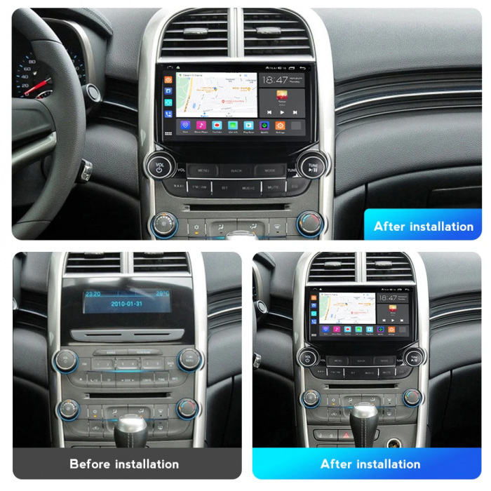Navigatie Chevrolet Malibu 2012-2015 Rezolutie 2K , 8GB RAM+128GB ROM QLED [3]