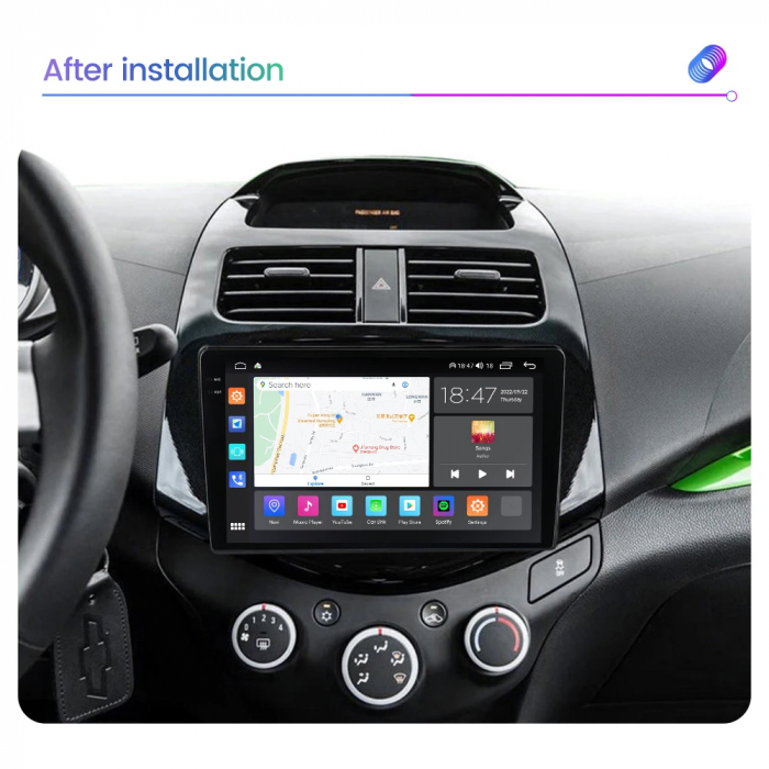 Navigatie Chevrolet Spark 2010-2014 Rezolutie 2K , 8GB RAM+128GB ROM QLED [6]