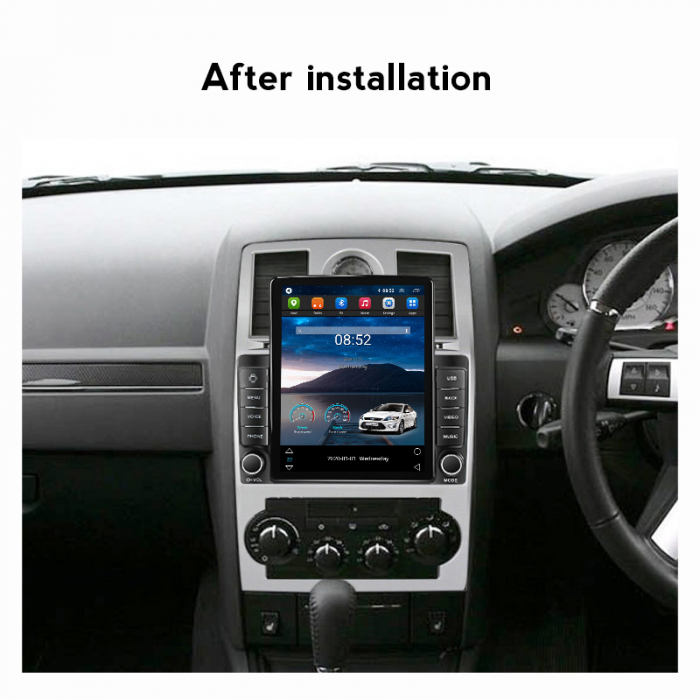 Navigatie Chrysler 300C din 2004 - 2011, Display TESLA 9.5 inch, 2GB RAM si 32GB ROM, Wireless Carplay si Android Auto, Procesor Octacore, Slot sim 4G, Sunet DSP, Camera Marsarier, Bluetooth, USB, Wi [3]