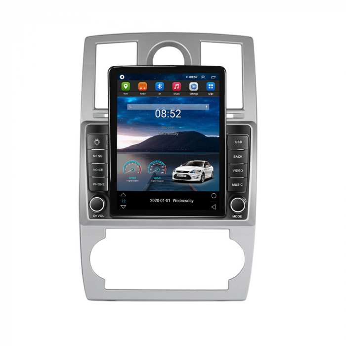 Navigatie Chrysler 300C din 2004 - 2011, Display TESLA 9.5 inch, 2GB RAM si 32GB ROM, Wireless Carplay si Android Auto, Procesor Octacore, Slot sim 4G, Sunet DSP, Camera Marsarier, Bluetooth, USB, Wi [2]