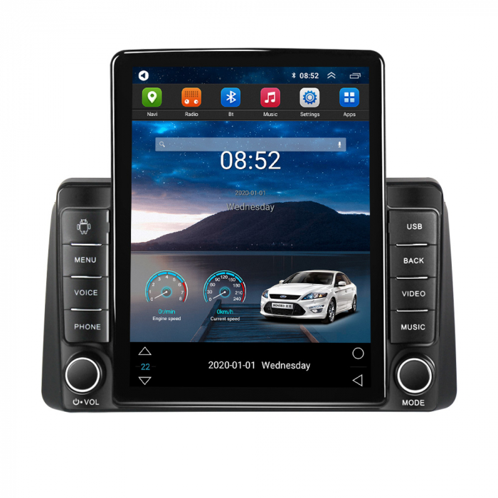 Navigatie Chrysler Grand Voyager din 2011 - 2015, Ecran TESLA 9.5 inch, 4 GB RAM si 64 GB ROM, Slot Sim 4G, Procesor Octa Core, Carplay integrat, Procesor Sunet Digital DSP, Android, Aplicatii [4]