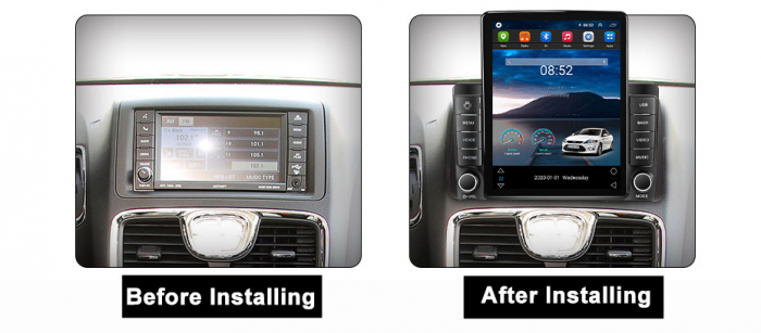 Navigatie Chrysler Grand Voyager din 2011 - 2015, Ecran TESLA 9.5 inch, 4 GB RAM si 64 GB ROM, Slot Sim 4G, Procesor Octa Core, Carplay integrat, Procesor Sunet Digital DSP, Android, Aplicatii [3]