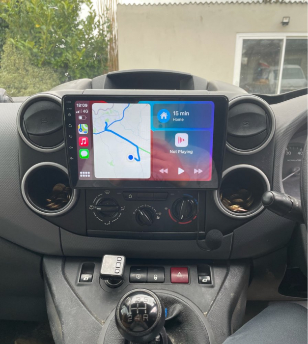 Navigatie Citroen Berlingo din 2008 - 2019 , 8GB RAM si 128GB ROM, Ecran QLED 9 inch, Android 14, Procesor Octacore, Slot sim 4G, Sunet DSP, Wireless Carplay si Android Auto, Camera Marsarier [2]