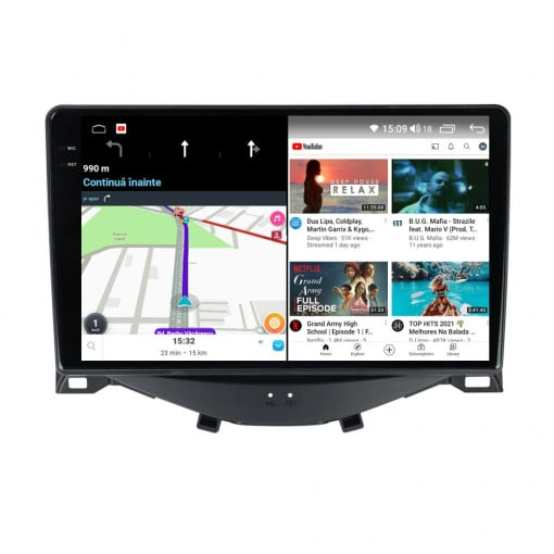 Navigatie CITROEN C1 , 2014 - 2021 , Rezolutie 2K, Ecran QLED 9.5 inch, 8GB RAM si 128GB ROM, Android, Procesor Octacore, Slot sim 4G, Sunet DSP, Wireless Carplay - NAVIGPS [5]