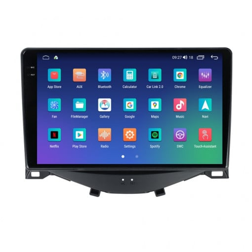 Navigatie CITROEN C1 , 2014 - 2021 , Rezolutie 2K, Ecran QLED 9.5 inch, 8GB RAM si 128GB ROM, Android, Procesor Octacore, Slot sim 4G, Sunet DSP, Wireless Carplay - NAVIGPS [4]