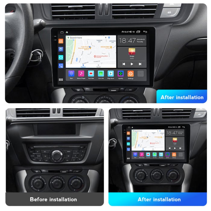 Navigatie Citroen C3 XR din 2010-2015 Android 14 , 4GB RAM , Procesor Quad Core , Wireless Carplay si Android auto , Display HD Touchscreen, Wi-Fi , Bluetooth, USB [5]