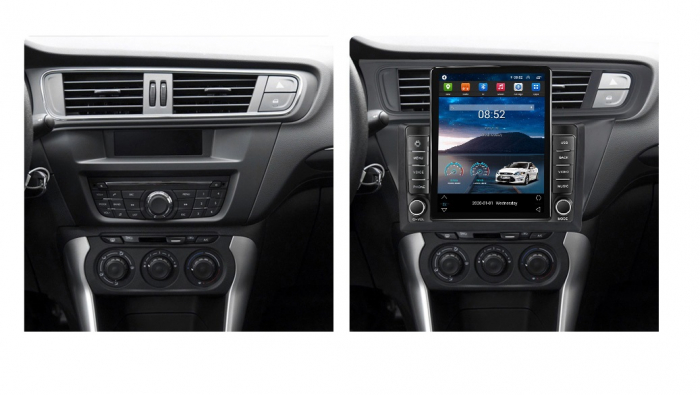 Navigatie Citroen C3 XR din 2010 - 2015, Ecran TESLA 9.7 inch, 4 GB RAM si 64 GB ROM, Slot Sim 4G, Procesor Octa Core, Carplay integrat, Procesor Sunet Digital DSP, Android, Aplicatii, Usb, Wi Fi, Blu [3]