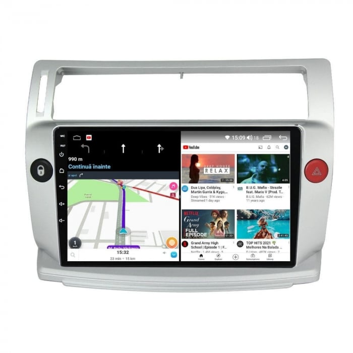 Navigatie Citroen C4 ( 2004 - 2014 ) Android 14, 2GB RAM si 32GB ROM, Display IPS 9 inch, Camera Marsarier, Internet, Aplicatii, Wi Fi, Usb, Bluetooth [4]