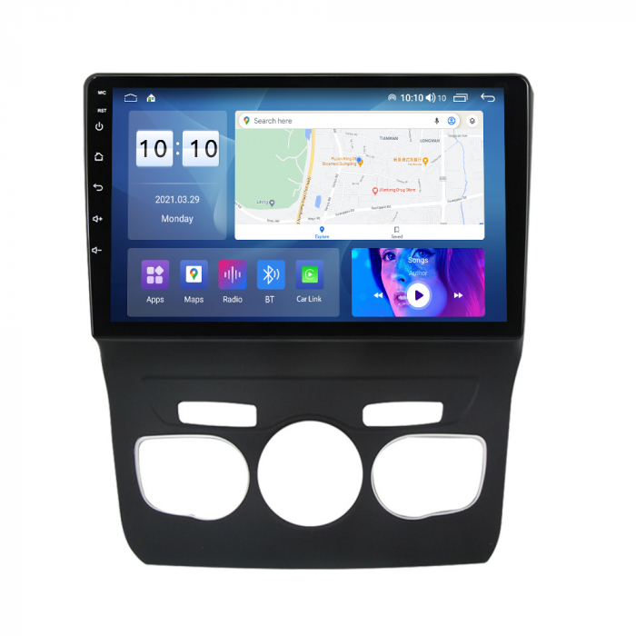 Navigatie Citroen C4 ( 2010 - 2018 ) Android 14 , 4GB RAM , Procesor Quad Core , Wireless Carplay si Android auto , Display HD Touchscreen, Wi-Fi , Bluetooth, USB [1]