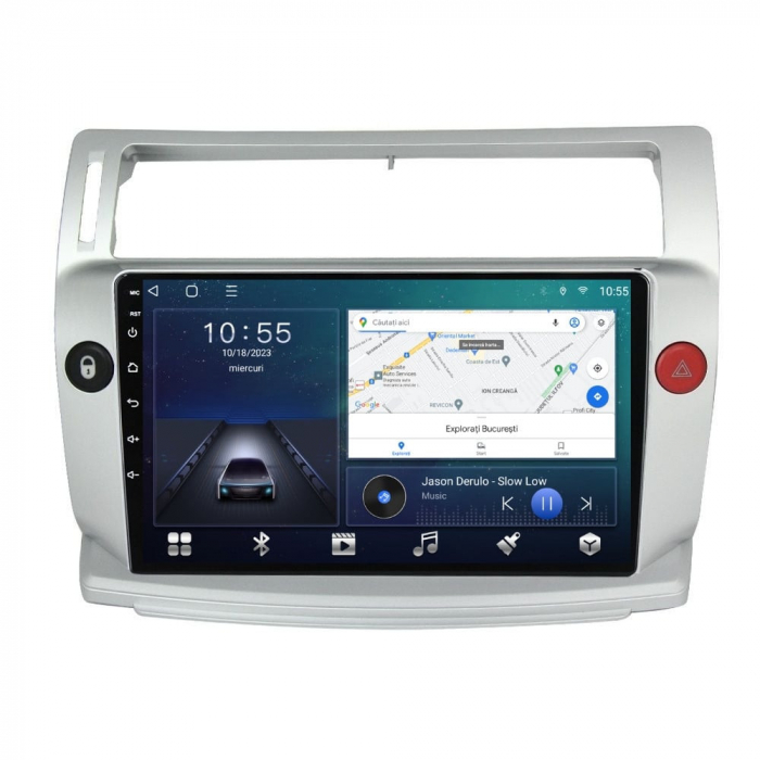 Navigatie Citroen C4 din 2004-2014, Android 14, Wireless Carplay si Android Auto, 2GB RAM si 32GB ROM, Display IPS 9 inch, Camera Marsarier, Internet, Aplicatii, Wi Fi, Usb, Bluetooth [3]