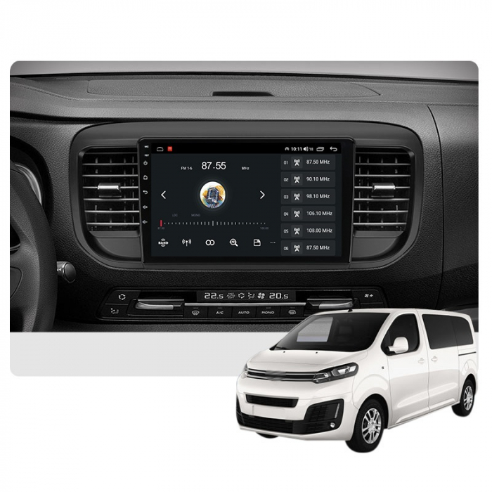 Navigatie Citroen Jumpy 3 Spacetourer din 2016-2021 Android 14 , 1GB RAM Carplay [2]