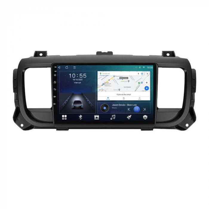 Navigatie Citroen Jumpy 3 Spacetourer din 2016-2021 Android 14 , 4GB RAM , Procesor Quad Core , Wireless Carplay si Android auto , Display HD Touchscreen, Wi-Fi , Bluetooth, USB [2]