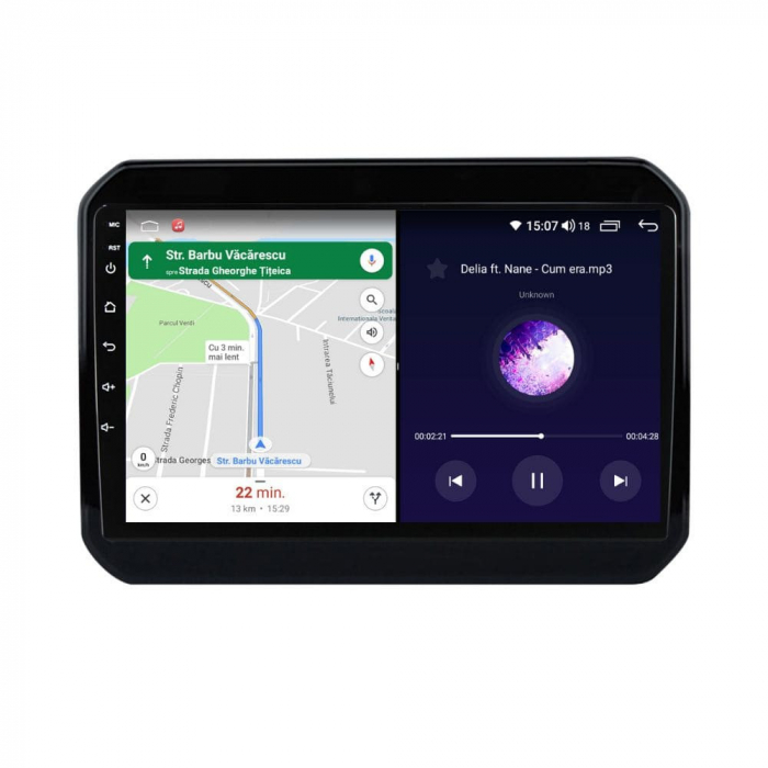 Navigatie compatibila cu Suzuki Ignis din 2016-2020 Android 14 , 4GB RAM , Procesor Quad Core , Wireless Carplay si Android auto , Display HD Touchscreen, Wi-Fi , Bluetooth, USB [4]