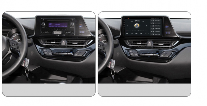 Navigatie compatibila cu Toyota CHR din 2016-2020, Android 14, Wireless Carplay si Android Auto, 2GB RAM si 32GB ROM, Display IPS 9 inch, Camera Marsarier, Internet, Aplicatii, Wi Fi, Usb, Bluetooth [2]