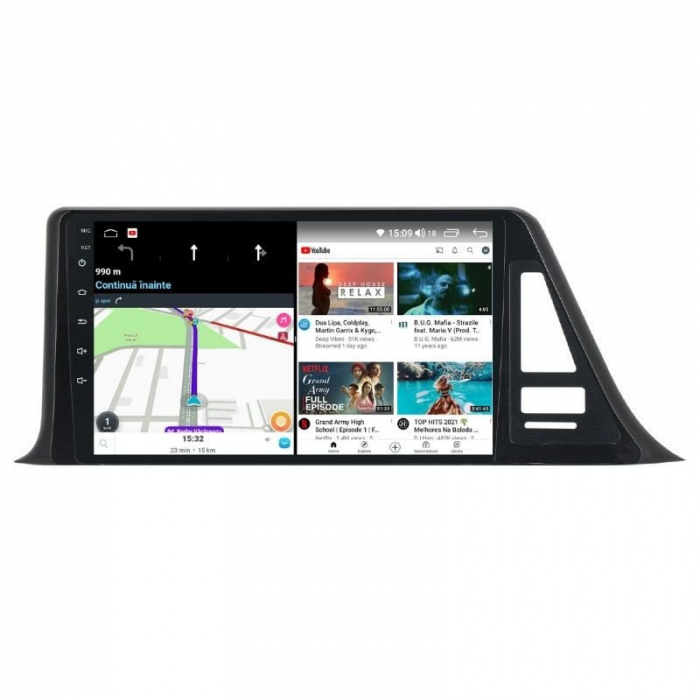 Navigatie compatibila cu Toyota CHR din 2016-2020 Android 14 , 4GB RAM , Procesor Quad Core , Wireless Carplay si Android auto , Display HD Touchscreen, Wi-Fi , Bluetooth, USB [4]