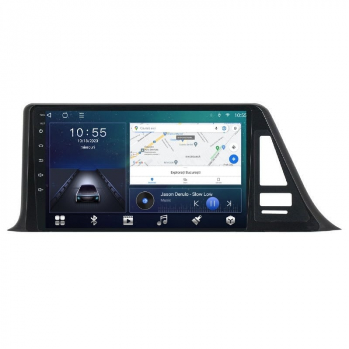 Navigatie compatibila cu Toyota CHR din 2016-2020 Android 14 , 4GB RAM , Procesor Quad Core , Wireless Carplay si Android auto , Display HD Touchscreen, Wi-Fi , Bluetooth, USB [2]