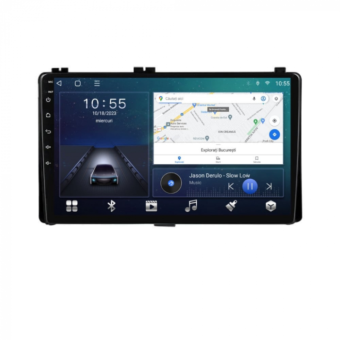 Navigatie compatibila cu Toyota Corolla Auris din 2017-2019 Android 14 , 4GB RAM , Procesor Quad Core , Wireless Carplay si Android auto , Display HD Touchscreen, Wi-Fi , Bluetooth, USB [2]