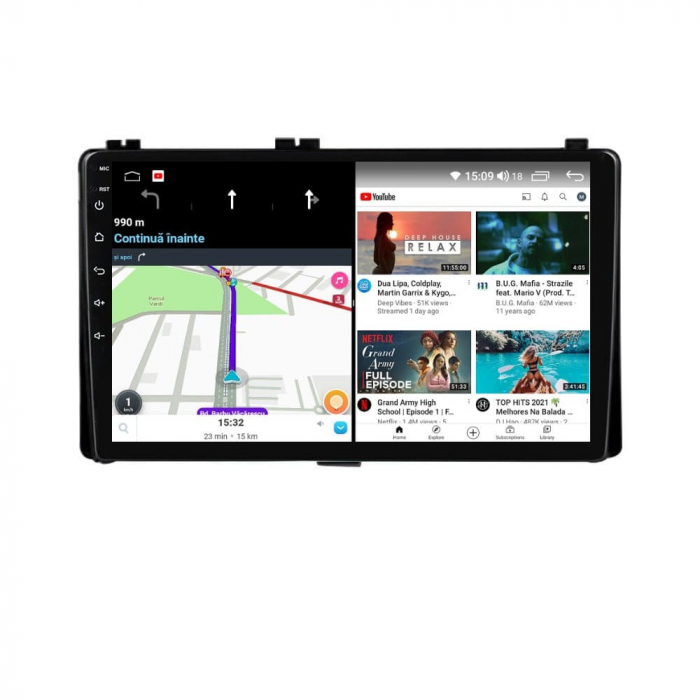 Navigatie compatibila cu Toyota Corolla Auris din 2017-2019 Android 14 , 4GB RAM , Procesor Quad Core , Wireless Carplay si Android auto , Display HD Touchscreen, Wi-Fi , Bluetooth, USB [4]