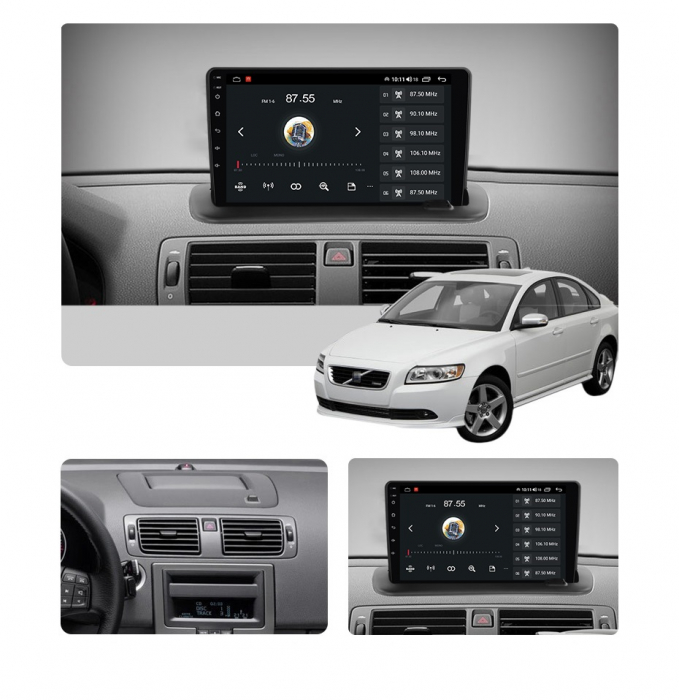 Navigatie compatibila cu Volvo C40 C30 S40 C70 V50 din 2004-2013, Android 14, Wireless Carplay si Android Auto, 2GB RAM si 32GB ROM, Display IPS 9 inch, Camera Marsarier, Internet, Aplicatii, Wi Fi, U [3]