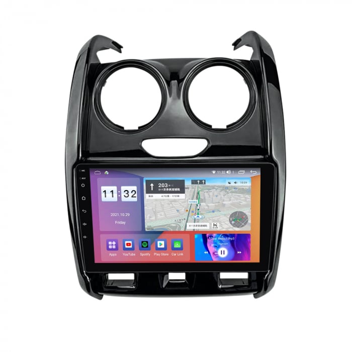 Navigatie Dacia Duster din 2012-2019, Android 14, Wireless Carplay si Android Auto, 2GB RAM si 32GB ROM, Display IPS 9 inch, Camera Marsarier, Internet, Aplicatii, Wi Fi, Usb, Bluetooth [5]