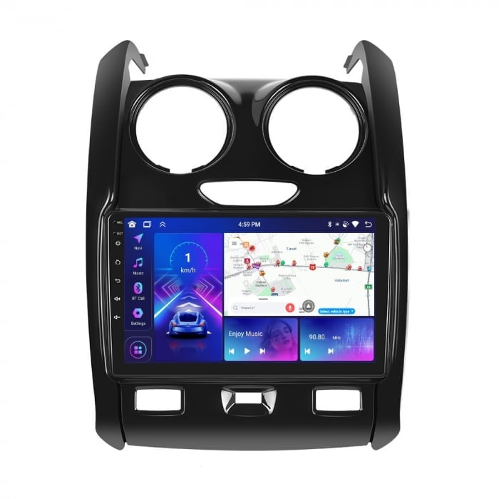 Navigatie Dacia Duster din 2012-2019, Android 14, Wireless Carplay si Android Auto, 2GB RAM si 32GB ROM, Display IPS 9 inch, Camera Marsarier, Internet, Aplicatii, Wi Fi, Usb, Bluetooth [3]